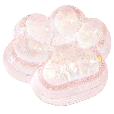 Jucarie Antistres Squishy, Flippy, cu Revenire Lenta, Model Cat Paw, 6.5 x 7 cm, din Tpr, 4-6 Ani, Model 6 Ocean, Transparent