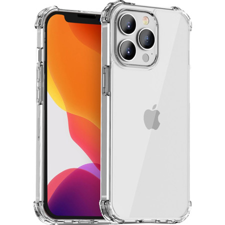 Husa protectie pentru Apple iPhone 12 Pro Max, Flippy, TPU, Antisoc, Protectie colturi, Rezistenta la impact, 1.5 mm, Transparenta