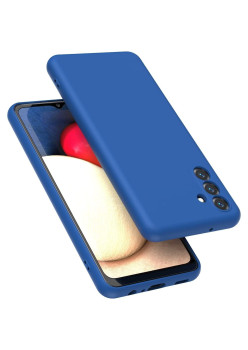 Husa de Protectie, Flippy, pentru Samsung Galaxy S23 FE, Liquid Silicone, cu Microfibra pe Interior, Protectie Antisoc, Compatibil Incarcare Wireless, Albastru