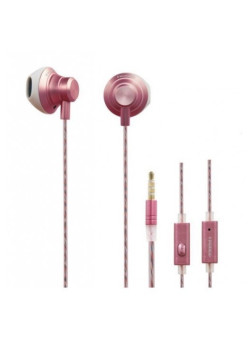 Casti audio Fineblue F-01 Microfon Roz Auriu