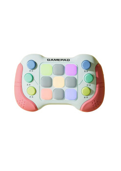 Jucarie Interactiva Flippy, Tip Consola Pop It, 6 butoane functionale, 5 Moduri de Joc, 600 Niveluri, + 3 ani, Rosu/Gri
