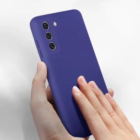 Husa protectie Flippy pentru Samsung S21 FE Liquid Silicone Mov
