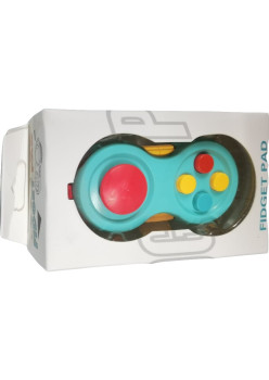 Jucarie interactiva antistres Fidget Pad, pentru copii, Multicolora Albastru, + 3 ani, Flippy