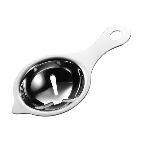 Separator de oua, separa albusul de galbenus, inox, argintiu
