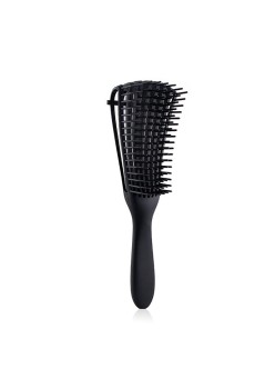 Perie flexibila pentru descalcire par cret umed si uscat, Flippy, Negru