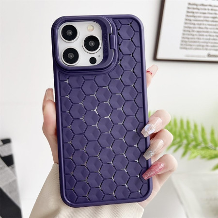 Husa de Protectie TPU, Flippy, pentru Apple iPhone 15 Plus, 3D Cube, cu Inel, Protectie Camera, Antisoc, Antizgariere, Antialunecare, Acoperire Completa, Mov