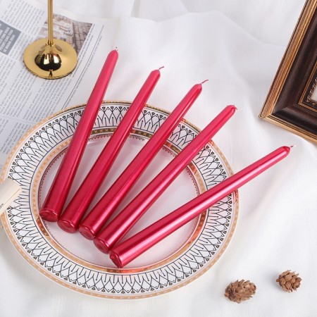 Lumanare Decorativa, Flippy, pentru Masa, 25 cm, din Parafina, fara Fum, Ardere 7.5h, Rosu
