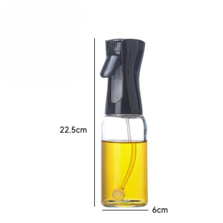 Pulverizator pentru Ulei, Otet sau Alte Lichide, Flippy, Reincarcabil, Multifunctionale, Capacitatea 200 ml, Material Plastic, Culoare Negru
