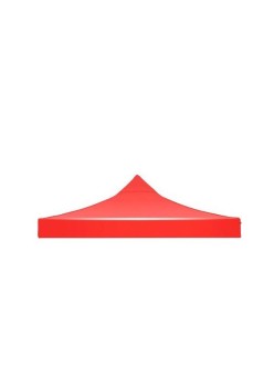 Prelată Copertină Acoperiș Cort Pavilion 2.9 x 2.9 m, Roșu, Oxford 700D Cauciucat, Impermeabilă, Rezistentă la UV și Intemperii