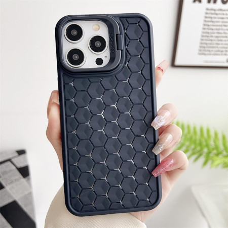 Husa de Protectie TPU, Flippy, pentru Apple iPhone 14 Plus, 3D Cube, cu Inel, Protectie Camera, Antisoc, Antizgariere, Antialunecare, Acoperire Completa, Albastru