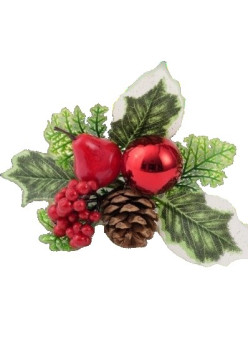 Decoratiune de Craciun, Flippy, 15 x 23 cm, Model Buchetel 1, Multicolor