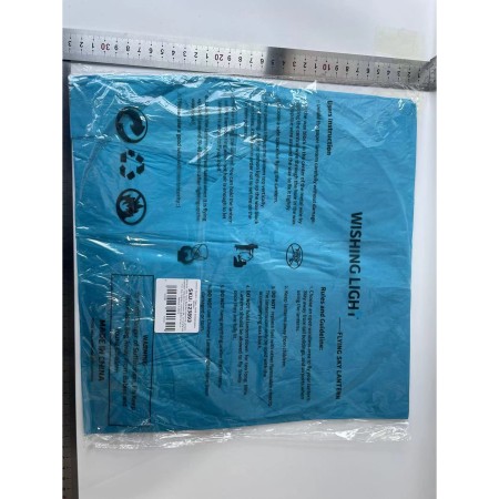 Lampion zburator, Flippy, hartie biodegradabila, Albastru