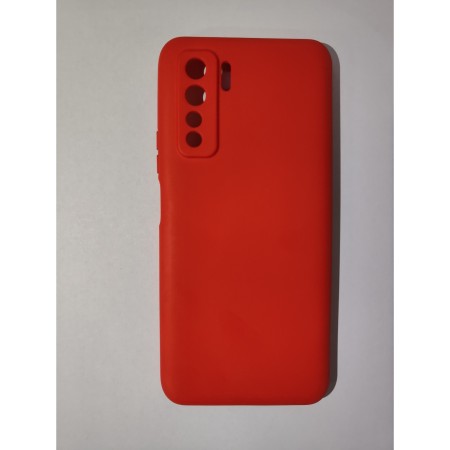 Husa protectie Flippy compatibila cu Huawei P40 Lite 5G Liquid Silicone Case Rosu