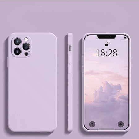 Husa protectie Flippy compatibila cu Samsung A21S Liquid Silicone Case Mov