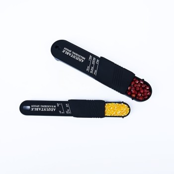 Set 2 Linguri de Măsurat Ajustabile, Design Ergonomic, Precizie și Versatilitate, Negru