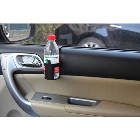 Suport Pahar Auto Universal, Anti-Alunecare, pentru Bauturi Calde sau Reci, Plastic ABS, Negru, 11.5x6.5x6.5 cm
