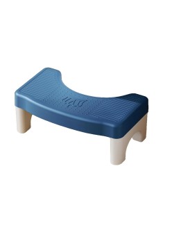 Scaunel WC, Flippy, Tratament Impotriva Hemoroizilor si Constipatiei, Scaun Inaltator WC Copii, Suport Picioare WC, Taburet Inaltator Pozitia Corecta Ghemuit Pe WC, Plastic Rezistent, 17x22x38 cm, Albastru