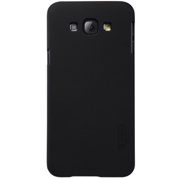 Husa Samsung Galaxy A8 2015 Nillkin Frosted Shield Negru + Folie de protectie