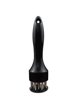 Ustensila pentru fragezit carnea, cu 21 de tije ascutite din inox 304, 20 cm, negru