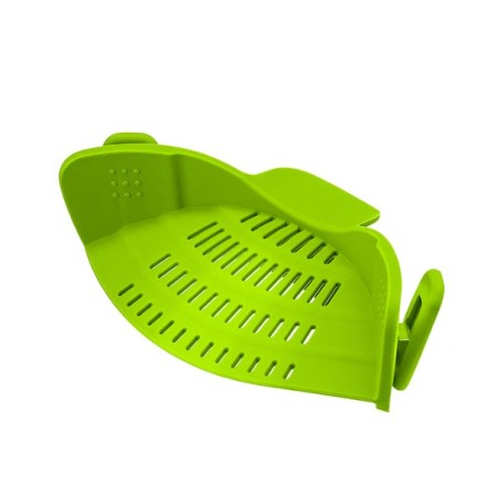 Filtru Silicon, Flippy, Verde, Rezistent la Caldura, Universal, Paste, Legume, Fructe, 23x12.5x6.7 cm
