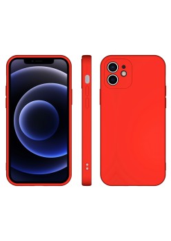 Husa pentru Samsung Galaxy A33 5G, Flippy, Liquid Silicone, cu Microfibra pe interior, Protectie Antisoc, Rosu
