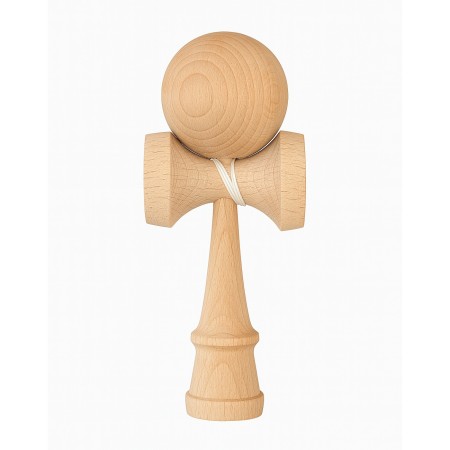 Jucarie Interactiva Kendama, Flippy, din Lemn, 18 cm, Joc de Indemanare pentru Copii si Adulti, Model Gradient, Maro Natur Gradient