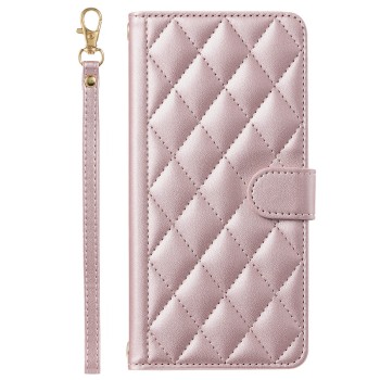 Husa de Protectie Tip Carte, Flippy, pentru Apple iPhone 15 Pro, Model cu Suport si Capsa, Antisoc, Rezistenta la Impact, Protectie Camera, Roz