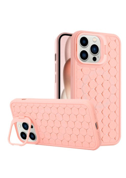 Husa de Protectie TPU, Flippy, pentru Samsung Galaxy S24, 3D Cube, cu Inel, Protectie Camera, Antisoc, Antizgariere, Antialunecare, Acoperire Completa, Roz