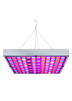Lampa LED 45W Flippy, pentru cresterea plantelor in interior, 225 de leduri, 165 leduri rosii, 60 albastre, 30 x 30 cm, multicolor