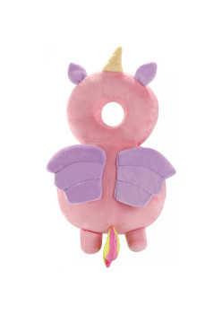 Pernă Rucsac BabyUnicorn, Protecție Moale pentru Cap, Tetieră Ergonomică, 33x6x19 cm, 180 g, Roz