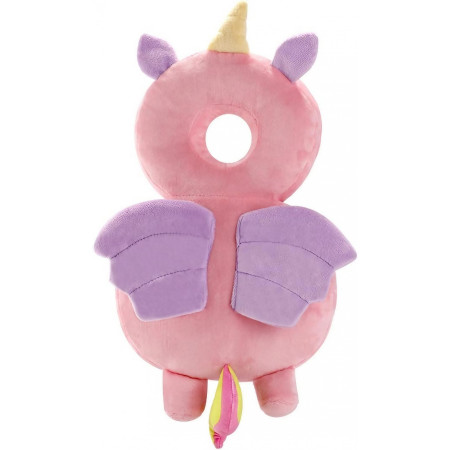Pernă Rucsac BabyUnicorn, Protecție Moale pentru Cap, Tetieră Ergonomică, 33x6x19 cm, 180 g, Roz