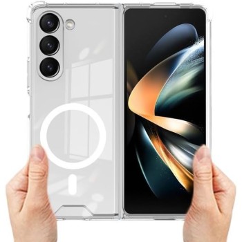 Husa de Protectie, Flippy, pentru Samsung Galaxy Z Fold6, MagSafe, TPU, Transparent