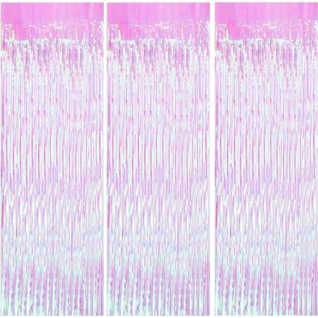 Perdea Franjurata, Flippy, Model Decor Petrecere, pentru Fundal de Poze, Amenajare Colorata a Petrecerii, Dimensiune 100x200 cm, Roz