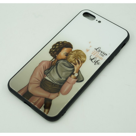 Husa protectie Flippy compatibila cu Apple iPhone 13 Pro Glass print Lovin the Mom Multicolor