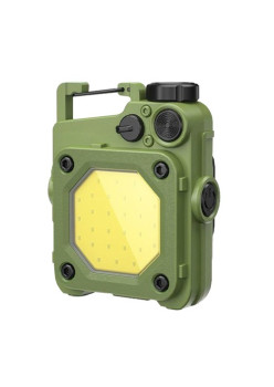 Lanterna Mini de Buzunar Tip Breloc, Flippy, Incarcare prin USB Type C, Multifunctionala, pentru Exterior, Camping, Alpinism, Ciclism, Mini Lanterna Elvis, 6.1 x 5 x 2.5 cm, Lumina Puternica, Culoare Verde