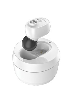 Aparat Auditiv Intraauricular In-Ear, Flippy, Amplificator de sunet pentru Auz, Minuscul Design Nou, 14 x 10 x 3.8 cm, 116 gr, Alb