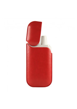 Husa Flippy pentru IQOS 2.4 Plus, Capac de Protectie, Anti Soc si Zgarieturi, din Piele Ecologica, 43 g, 12 x 6 x 2.5 cm, Rosu