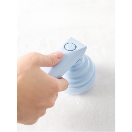 Aparat Pentru Curatat Scame, Par Si Praf, Flippy, Trimmer pentru Diferite Tipuri De Material, Cu Lame Din Otel Inoxidabil, Maner Flexibil, Incarcare Prin USB, 13x8 cm, Albastru