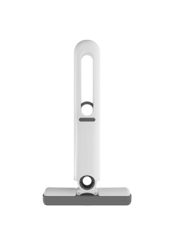 Mop de mână Flippy, mini portabil, cu sistem de stoarcere, dispozitiv de curățare manuală, cu burete absorbant, material PVA, suprafețe și ferestre multiple, 29,5 x 15,5 cm, alb Culoare: Patentat [mop mic + 3 PU care nu se întăresc niciodată Mian Tou]