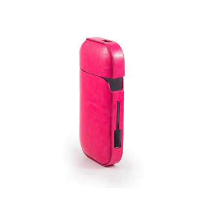 Husa Flippy pentru IQOS 2.4 Plus, Capac de Protectie, Anti Soc si Zgarieturi, din Piele Ecologica, 43 g, 12 x 6 x 2.5 cm, Roz