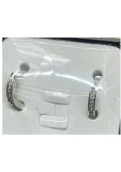 Cercei din Argint 925, Cerc cu Zirconii, Jolie Silver