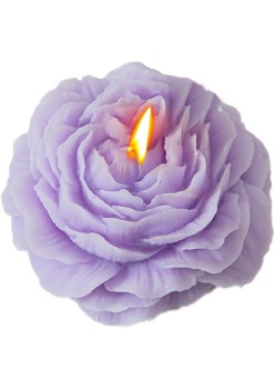 Lumanare Parfumata, Flippy, Model Trandafir, Ardere 10h, 70 g, 7.5 x 3.5 cm, Parfum de Lavanda, Mov