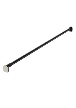 Bara Telescopica Multifunctionala, Flippy, din Otel Inoxidabil si ABS, Utilizare Universala, Extensie 185 - 205 cm, Fara Perforare Perete, Negru