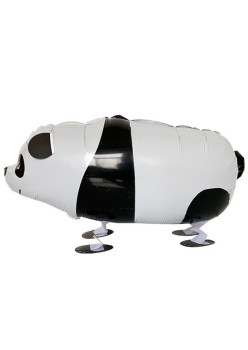 Balon din Folie Metalizata, Flippy, Figurina Animata, Model Panda, 74x42 cm, Ambalaj Individual, Pai Inclus, Umflare cu Aer sau Heliu, Alb-negru