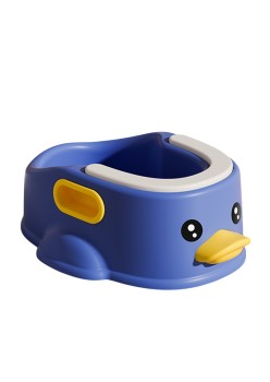 Olita pentru Copii, Flippy, +1an, Portabila, Design Ratusca, Model Prietenos, Non-Toxic, Compartiment Detasabil, cu Maner, Usor de Curatat, Albastru