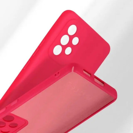 Husa protectie Flippy pentru Samsung A53 5G Liquid Silicone Roz Fuchsia/Roz