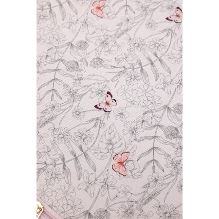 Cutie De Depozitare, Flippy, Pentru Haine, Lenjerie, Sosete Si Sutiene, Material Textil, 66L, Model Fluturasi, Canvas, Gri