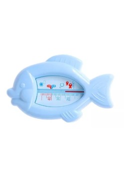 Termometru pentru Baie, Flippy, Plutitor, Rezistent la apa, Multifunctional, Model Peste, 15.5x9.5x2 cm, Albastru