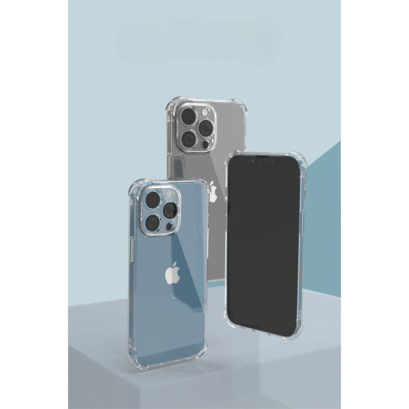 Husa protectie pentru Apple iPhone 12 Pro Max, Flippy, TPU, Antisoc, Protectie colturi, Rezistenta la impact, 1.5 mm, Transparenta
