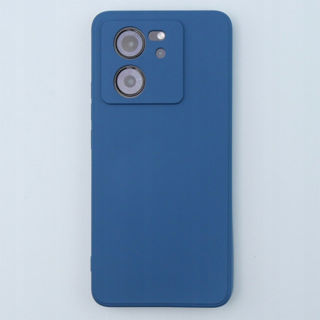 Husa de Protectie, Flippy, pentru Xiaomi Redmi 13T, Liquid Silicone, cu Microfibra pe Interior, Protectie Antisoc, Compatibil Incarcare Wireless, Albastru